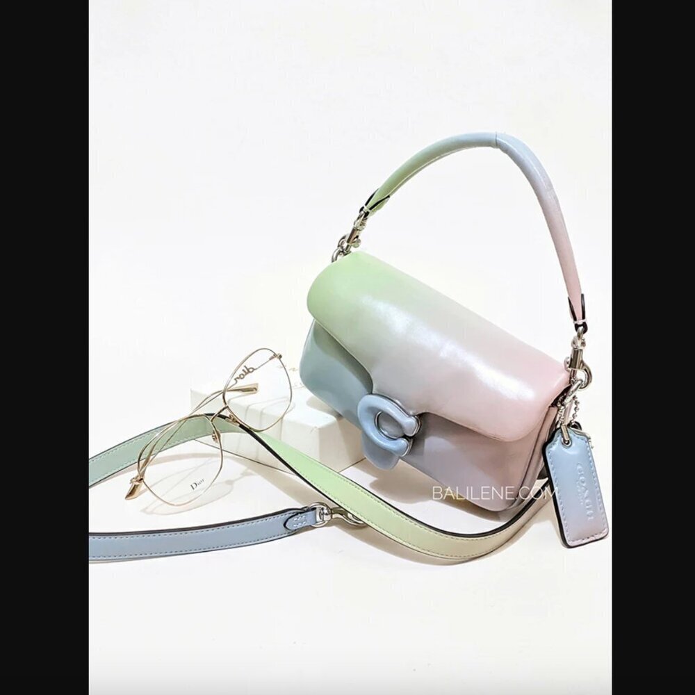 Coach Pillow Tabby 18 Pastel Ombre Leather Mini Crossbody Purse Handbag - Picture 2 of 10